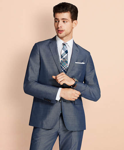 Cotton-Mohair Two-Button Suit Jacket