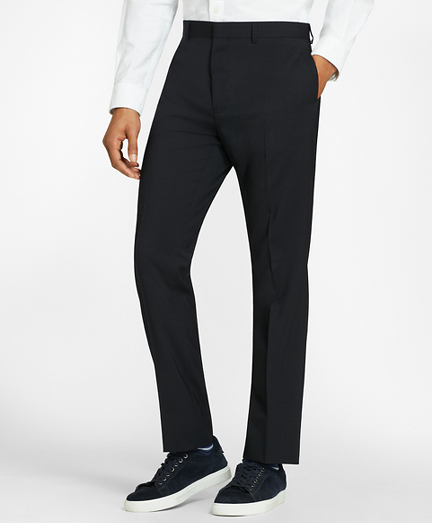 Pinstripe Wool Suit Trousers