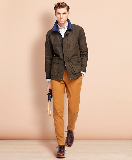 brooks brothers waxed jacket