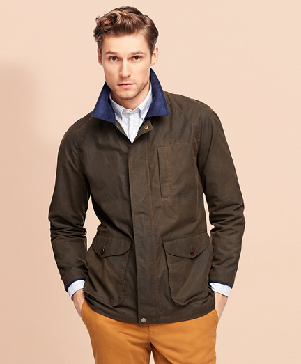 brooks brothers waxed jacket