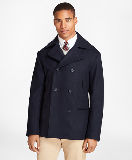 melton wool pea coat