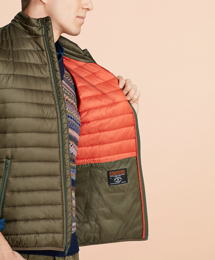 brooks brothers puffer vest