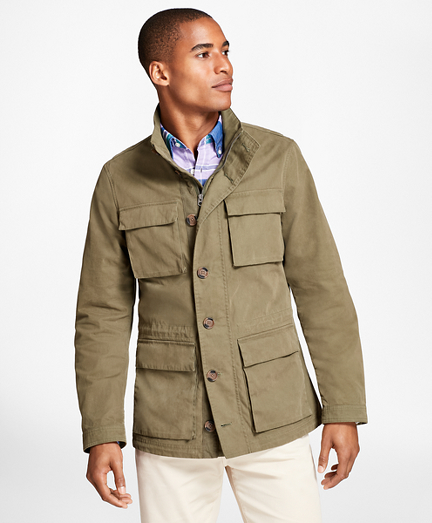 Washed Canvas Field Jacket - Brooks Brothers