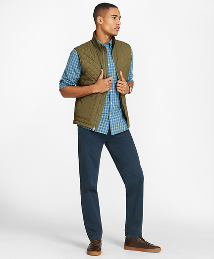 brooks brothers quilted vest