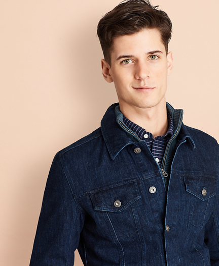 brooks brothers denim shirt