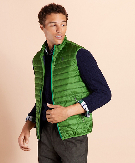 brooks brothers fleece vest