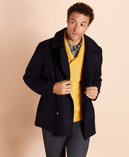 melton wool pea coat