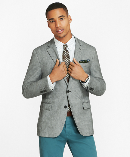 brooks brothers herringbone sport coat