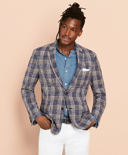 Plaid Dobby Sport Coat