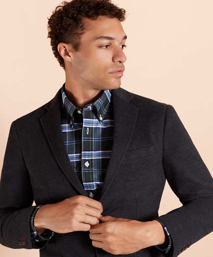 Two-Button Knit Blazer