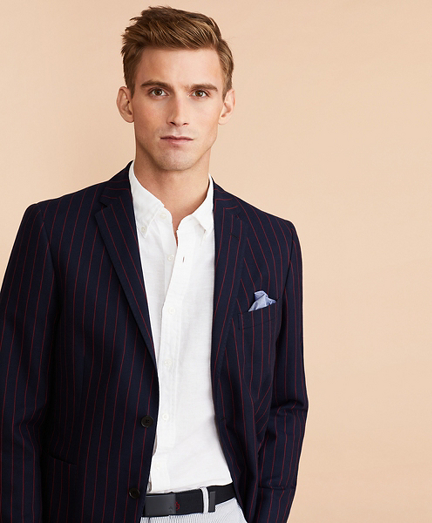 Striped Cotton Sport Coat - Brooks Brothers