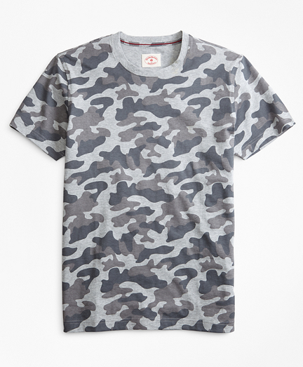 Camo-Print Cotton Jersey T-Shirt