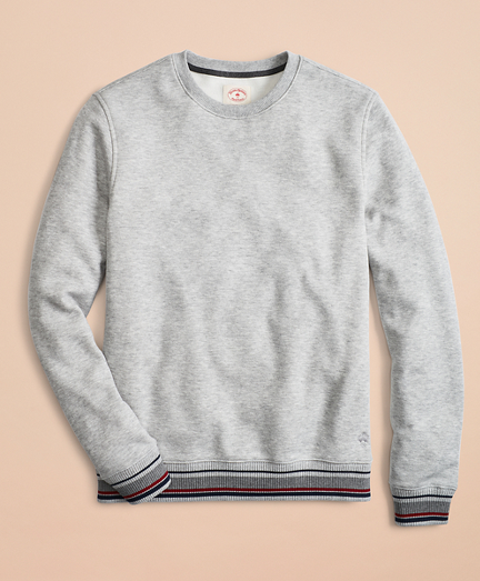 fleece lined crew neck sweatshirts