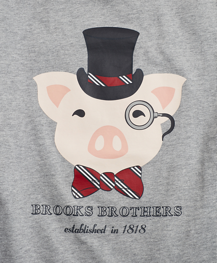 Year of the Pig T-Shirt - Brooks Brothers