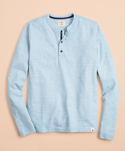 Cotton Jersey Long-Sleeve Henley - Brooks Brothers
