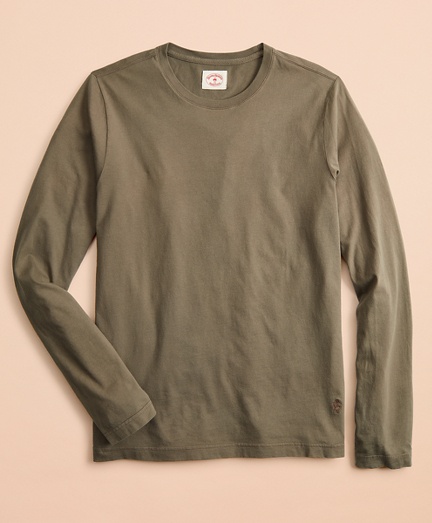 Garment-Dyed Cotton Jersey Long-Sleeve T-Shirt