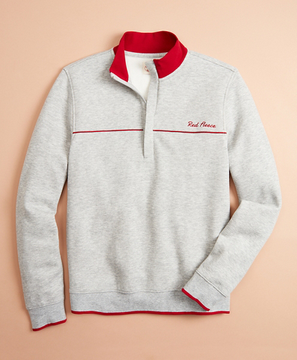 brooks brothers red fleece sweater