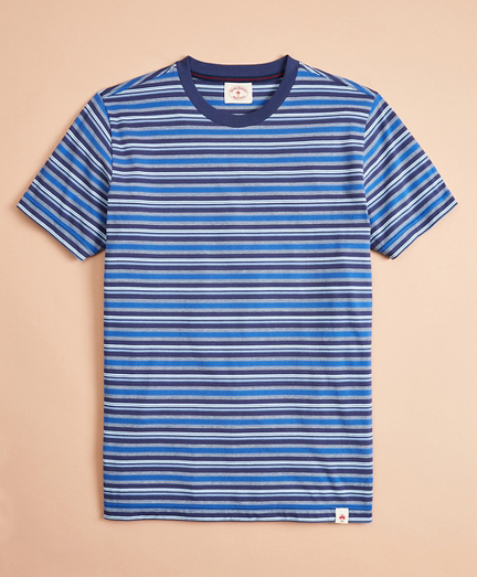Multi-Stripe Cotton Jersey T-Shirt