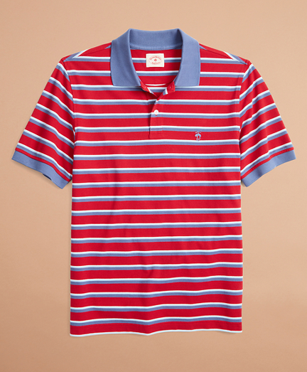 Striped Pique Polo Shirt - Brooks Brothers