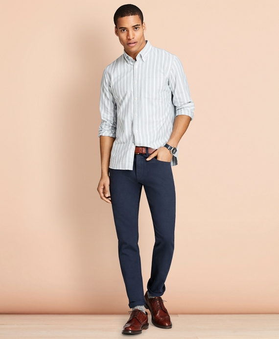 Slim-Fit Garment-Dyed Jeans - Brooks Brothers