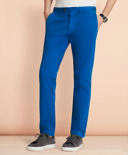 Slim-Fit Garment-Dyed Stretch Chinos