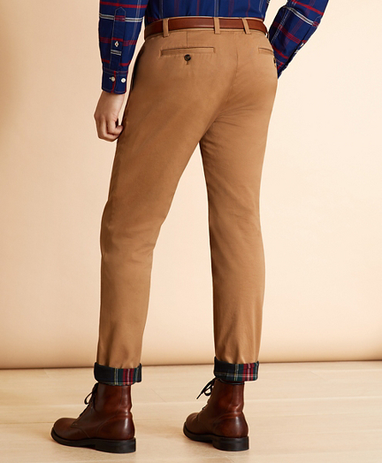 mens lined chino pants