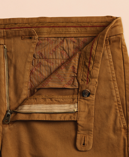 slim garment dyed stretch chino