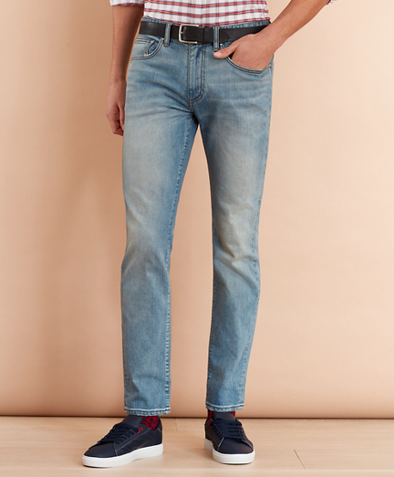 116 Slim Stretch Jeans - Brooks Brothers