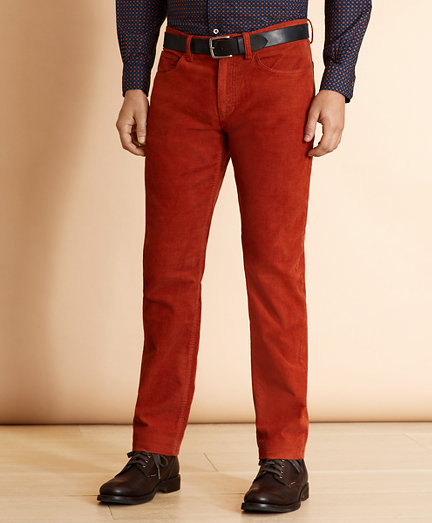 burnt orange corduroy pants