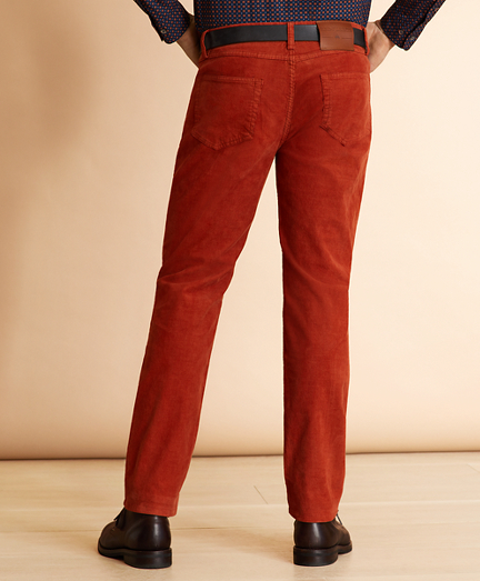 burnt orange corduroy pants