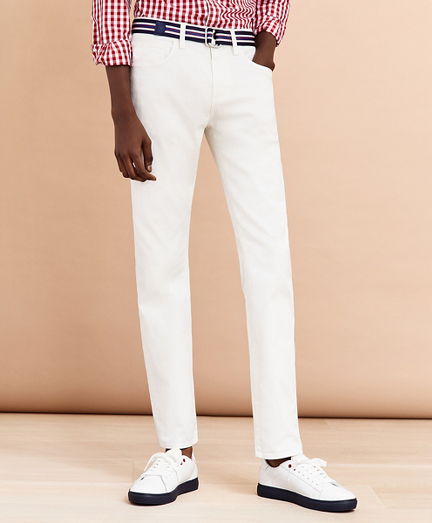 Five-Pocket Stretch Denim Pants