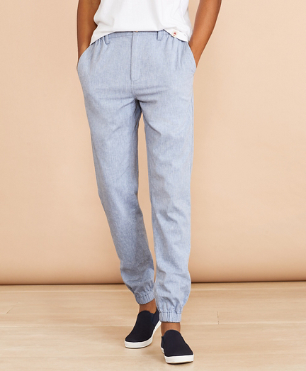 chambray joggers