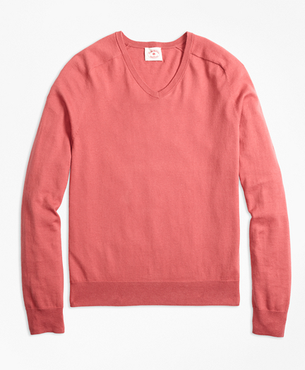 Cotton-Cashmere V-Neck Sweater