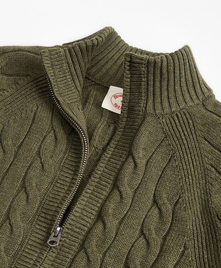 brooks brothers cable knit sweater