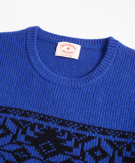 Merino Wool-Blend Snowflake Sweater | Brooks Brothers