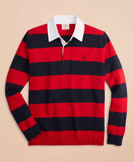Cotton-Cashmere Rugby Sweater