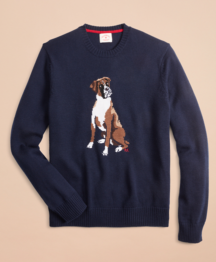 Merino Wool Boxer Sweater - Brooks Brothers