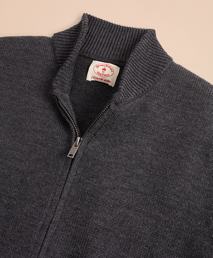 merino wool zip up