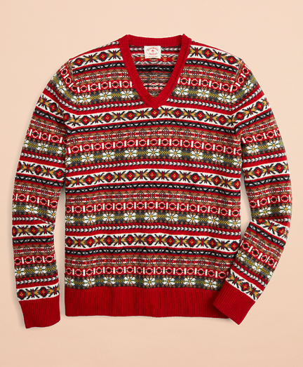 brooks brothers fair isle sweater