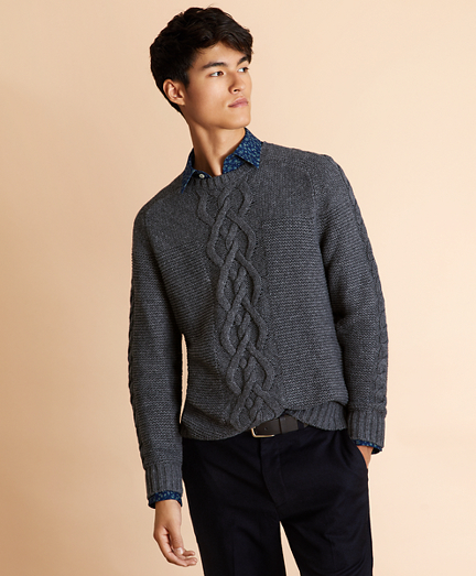 sweater on formal shirt