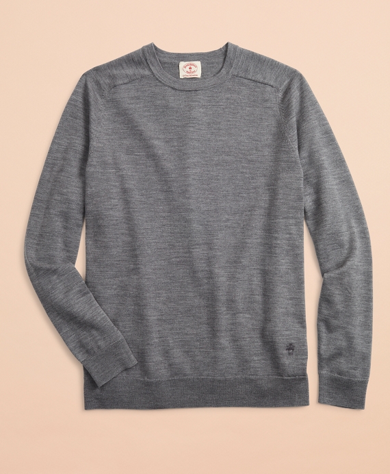 Merino Wool Crewneck Sweater - Brooks Brothers