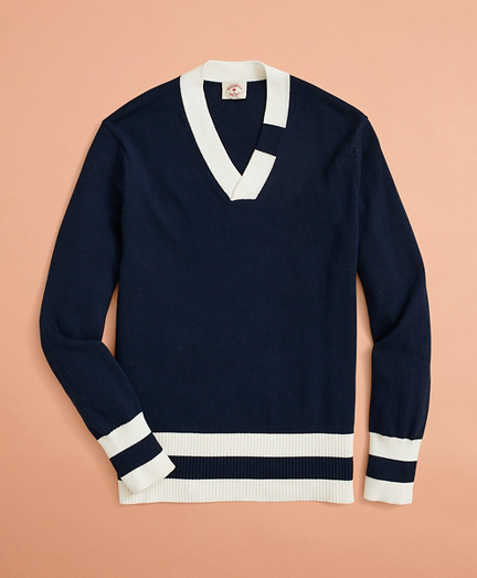 V-Neck Tennis Sweater - Brooks Brothers