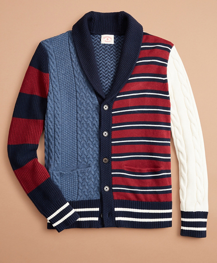 brooks brothers red fleece sweater