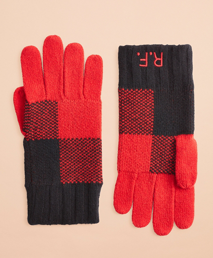 Buffalo Plaid Wool-Blend Gloves
