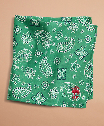 Paisley Cotton Pocket Square