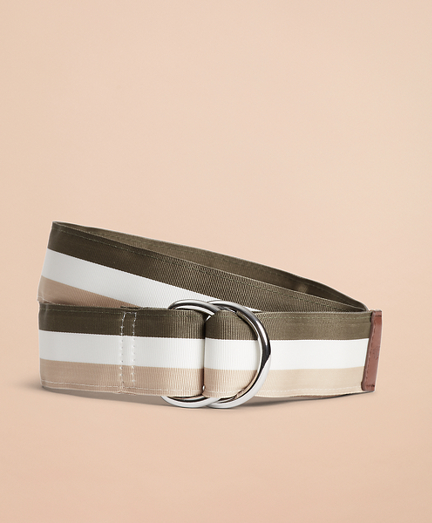 Striped Ribbon Belt