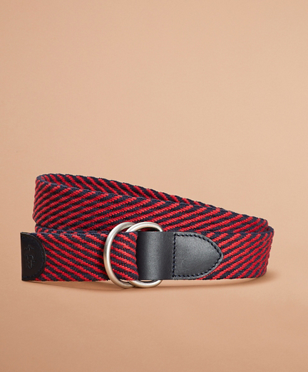 red canvas belt