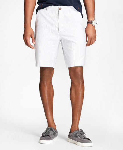 Striped Supima&reg; Cotton Oxford Shorts