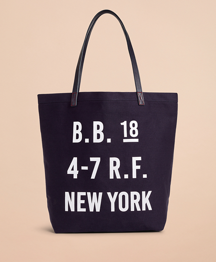 Red Fleece Logo Canvas Tote Bag