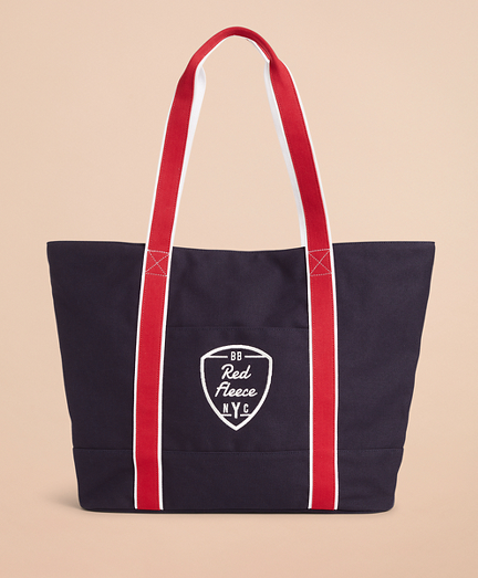 large navy tote bag